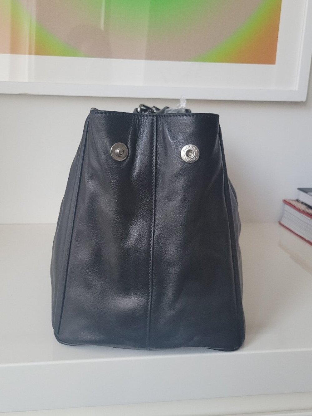 PRADA Soft Calf Leather Black  Crossbody Bag - Picture 11 of 15
